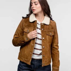 Trucky - Blouson western cuir femme