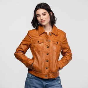 Janila - Blouson cuir femme