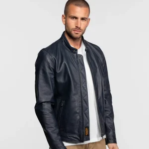 Mercer - Blouson cuir homme