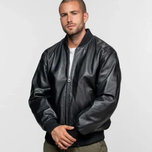 Tyron - Bomber cuir homme