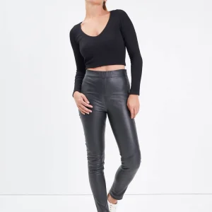 Suzana - Pantalon skinny cuir femme