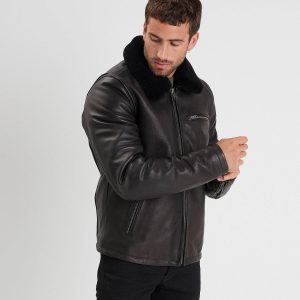 Asphalt - Blouson cuir aviateur homme