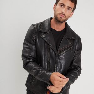 Miami - Blouson rock cuir homme