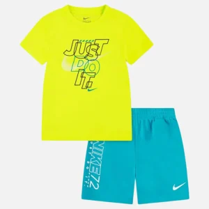 Ensemble T-shirt Short Nike Enfant - Jaune/Bleu