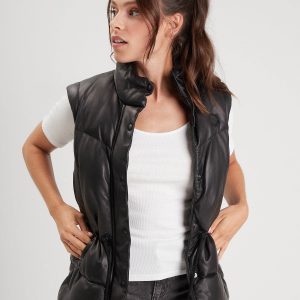 Victoria - Doudoune cuir femme