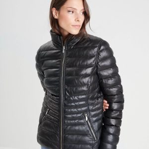 Kildine - Doudoune légère cuir femme