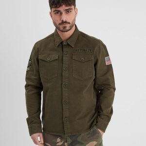 Jeffy - Chemise militaire homme