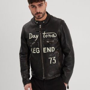 Houghton - Blouson cuir vintage homme