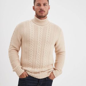 Lander - Pull col roulé homme
