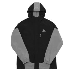 Veste coupe-vent Tech bicolore gris