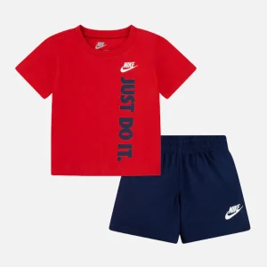 Ensemble T-shirt Short Nike Enfant - Rouge/Bleu