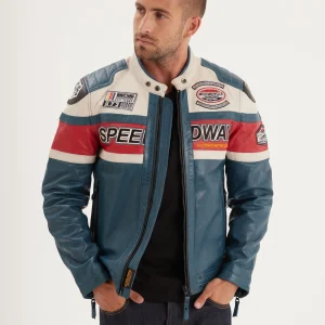 Albon - Blouson cuir motard