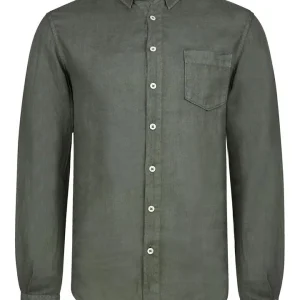 BAHAMAS – Big Size Chemise Lin Manches longues Grande Taille – Homme – Kaki