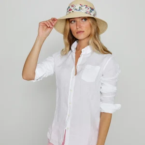 BARCLAYW – Chemise Lin Manches longues Coupe slim – Femme – Blanc