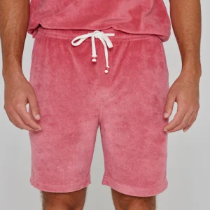 CAPRIZIO – Short coton Coupe droite – Homme – Corail