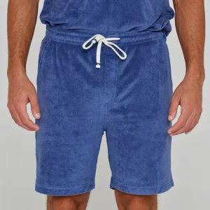 CAPRIZIO – Short coton Coupe droite – Homme – Indigo