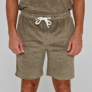 CAPRIZIO – Short coton Coupe droite – Homme – Kaki