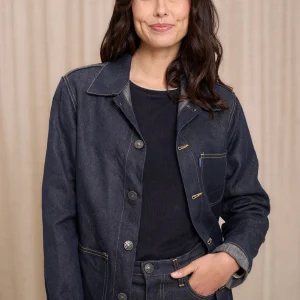 Corensi bleue en lin pour femme