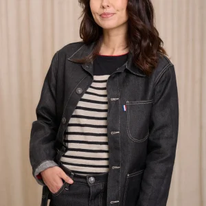 Corensi noire en lin pour femme