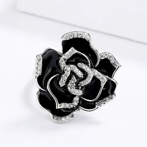 Bague Rose Noir - Black Baccara