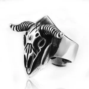 Bague Baphomet Skull