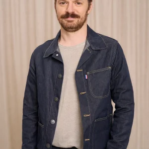 Corensi bleue en lin pour homme