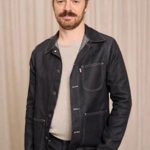 Corensi noire en lin pour homme