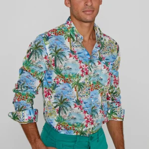 JOSEPH - Chemise Liberty Manches longues Coupe droite - Homme - Cape Vista 132A