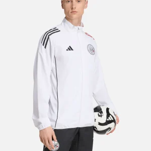 Veste de Survêtement Ajax Amsterdam 2025/2026 - Blanc