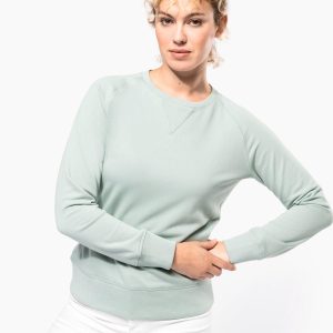 Sweat-shirt Bio col rond manches raglan femme