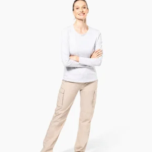 Pantalon léger multipoches femme