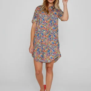 LAURENLY – Tunique Liberty Manches 3/4 Coupe évasée – Femme – Margaret Annie 037A