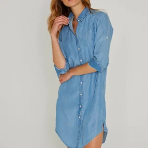 LAURENSTL – Tunique Tencel Manches 3/4 Coupe droite – Femme