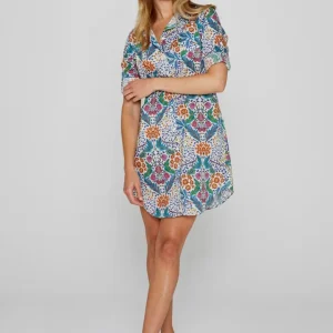 LAURENLY – Tunique Liberty Manches 3/4 Coupe évasée – Femme – Elm Housse 102B