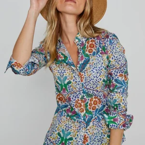 LOUISE – Chemise Liberty Manches longues Coupe slim – Femme – Elm Housse 102B