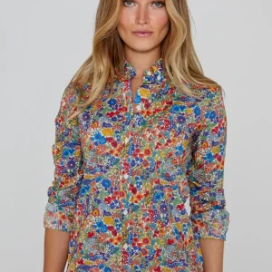 LOUISE – Chemise Liberty Manches longues Coupe slim – Femme – Margaret Annie 037A