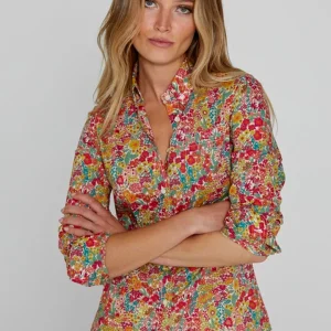 LOUISE – Chemise Liberty Manches longues Coupe slim – Femme – Margaret Annie 037B