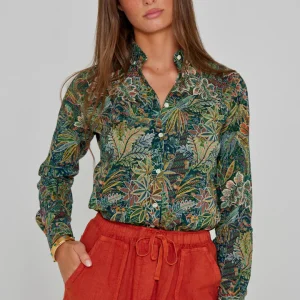 LOUISE – Chemise Liberty Manches longues Coupe slim – Femme – Adelphie Voyage 137A