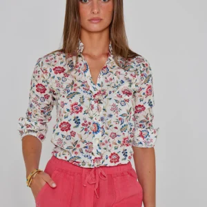 LOUISE – Chemise Liberty Manches longues Coupe slim – Femme – Eva belle 036A