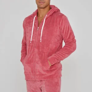 MILANO - Veste Capuche Zippé - Coupe Droite - Unisex - Corail