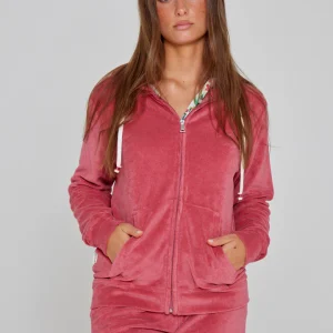 MILANO - Veste Capuche Zippé - Coupe Droite - Unisex - Corail