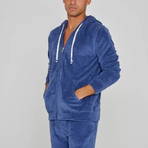 MILANO - Veste Capuche Zippé - Coupe Droite - Unisex - Indigo