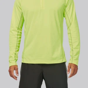 Haut de sport manches longues ¼ zip homme