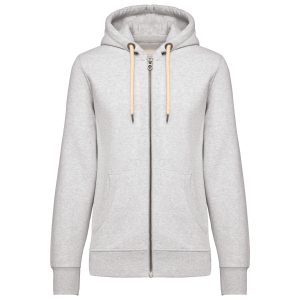 Sweat-shirt vintage zippé à capuche femme