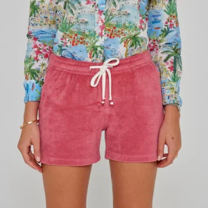 PAPAYO – Short coton Coupe droite – Femme – Corail