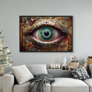 Peinture Oeil Steampunk