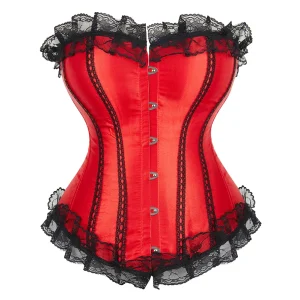 Corset Bustier Vintage Rouge