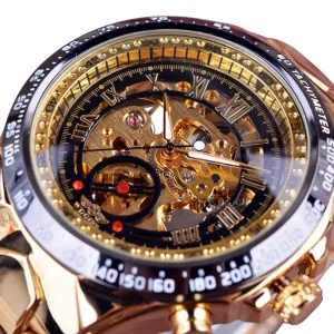 Montre Steampunk Homme - Mécanisme Apparent