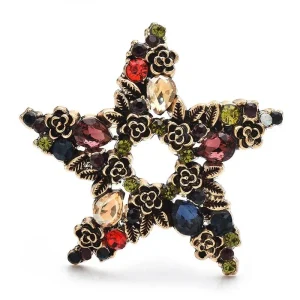 Broche Bijoux - Etoile Rétro