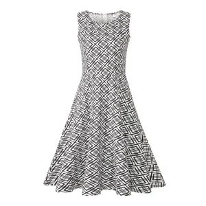 Robe Damier Noir et Blanc